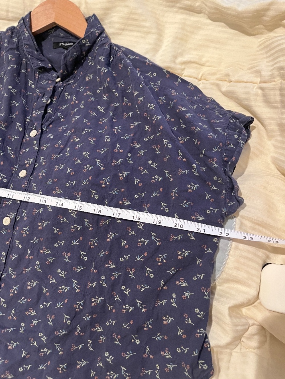 Madewell lightweight breathable floral 100% cotton boxy blouse - Picture 5 of 11